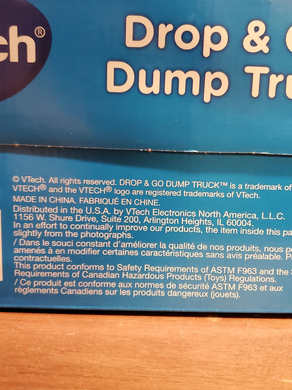 Vtech Drop & Go Dump Truck - Red and Yellow Interactive Toy